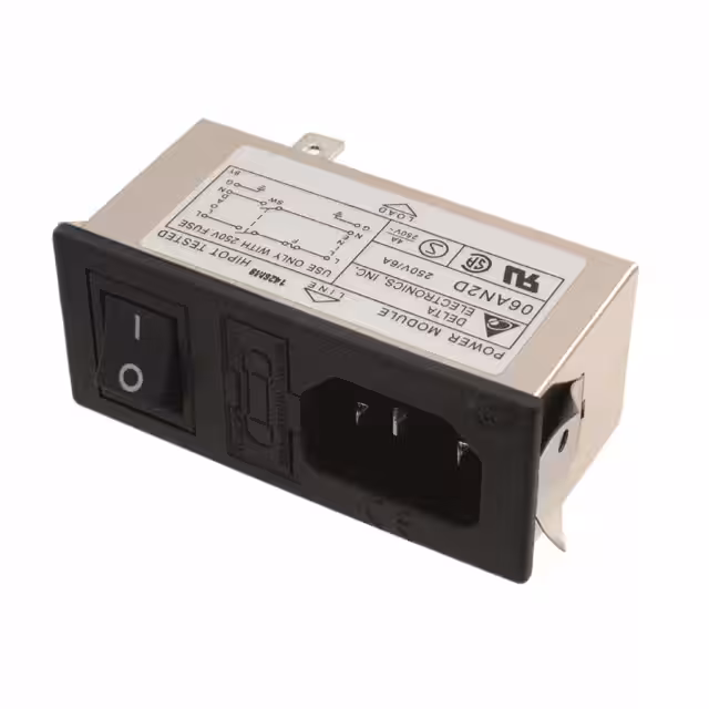 06AN2D Delta Electronics  Modules d'entrée d'alimentation (PEM)